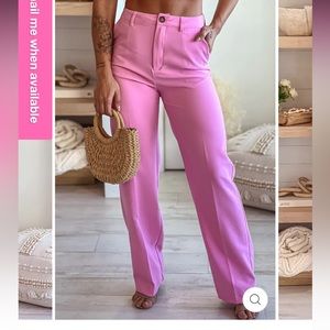 Pink work pants